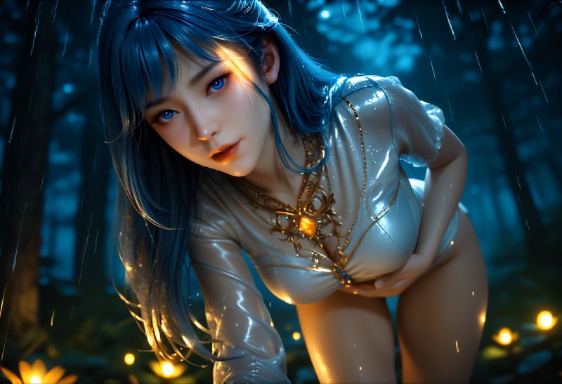 3028-Huachen-AI绘画大神国漫女神图包合集[24套-14.5G] - 全文